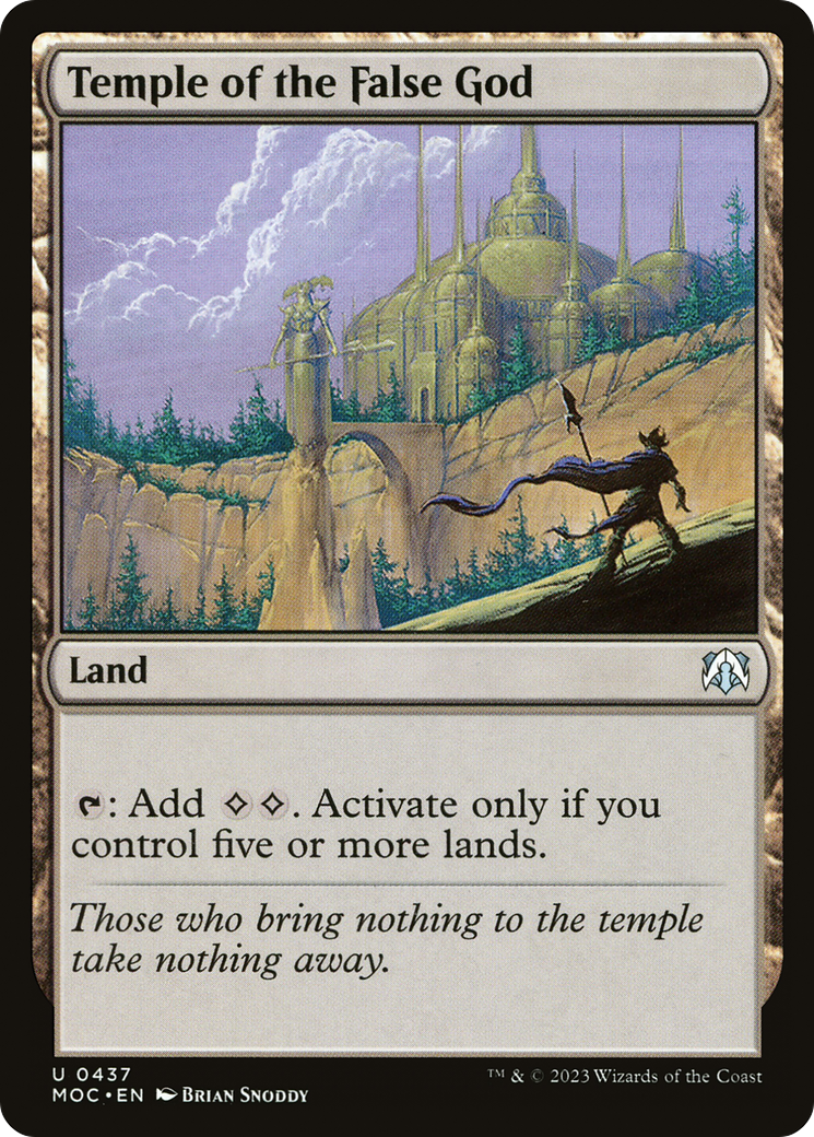 Temple of the False God [March of the Machine Commander]