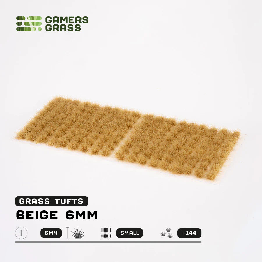 Gamers Grass: Beige Tufts 6mm