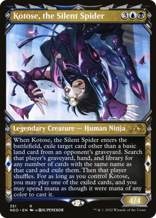 Kotose, the Silent Spider (Showcase Ninja) [Kamigawa: Neon Dynasty]