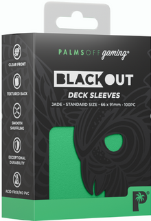 Palms Off: Blackout Deck Sleeves - Standard 100pc - Jade