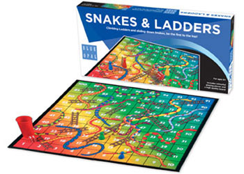 Blue Opal: Snakes and Ladders Game