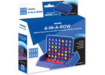 Blue Opal: Travel Four in a Row Game