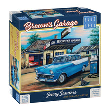 Blue Opal: Brown's Garage 1000pc - Jenny Sanders