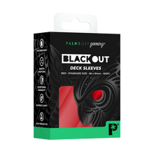 Palms Off: Blackout Deck Sleeves - Standard 100pc - Red
