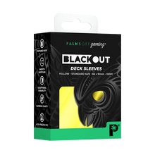 Palms Off: Blackout Deck Sleeves - Standard 100pc - Yellow