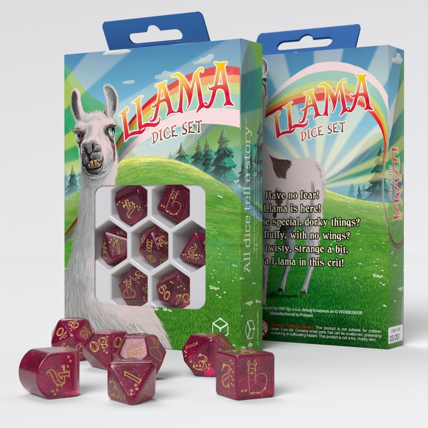 Q Workshop: Llama - Puffy Dice (Set 7)