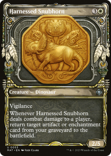 Harnessed Snubhorn (Showcase) [March of the Machine: The Aftermath]
