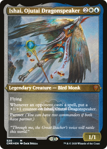 Ishai, Ojutai Dragonspeaker (Etched) [Commander Legends]