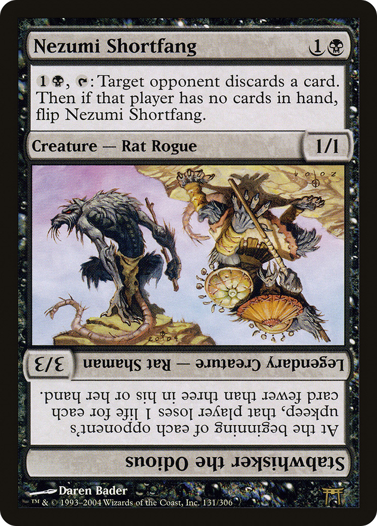 Nezumi Shortfang // Stabwhisker the Odious [Champions of Kamigawa]