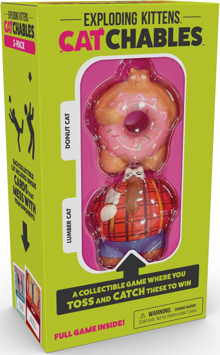 Exploding Kittens - Catchables 2-Pack (Donut & Lumber)