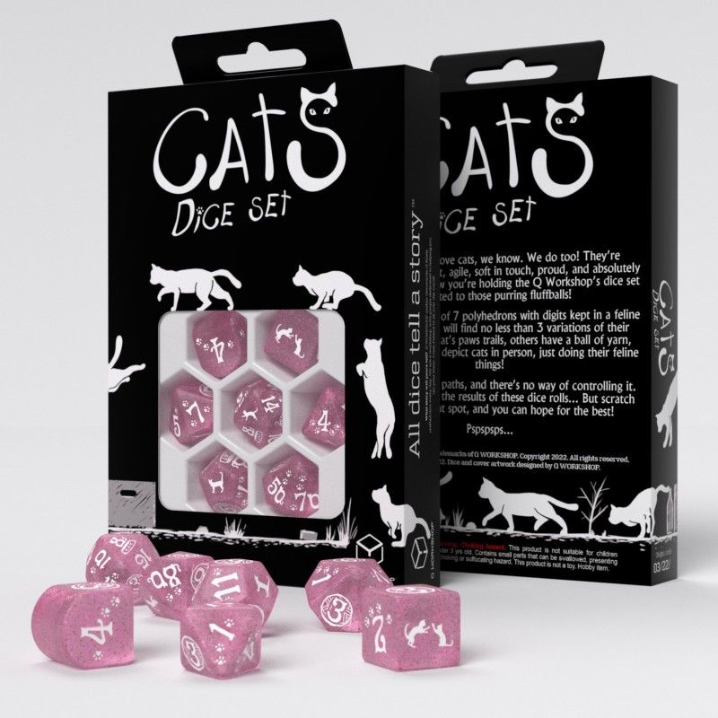 Q Workshop: Cats Dice Set - Daisy Dice (Set 7)