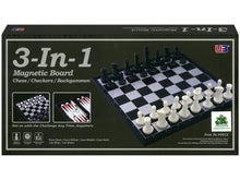 Chess 3-In-1 Magnetic 14"