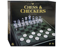 Cardinal Classics: Chess & Checkers with Glass Board