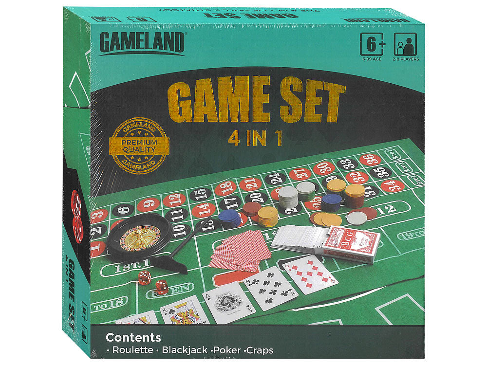 Gameland: 4-in-One Game Set