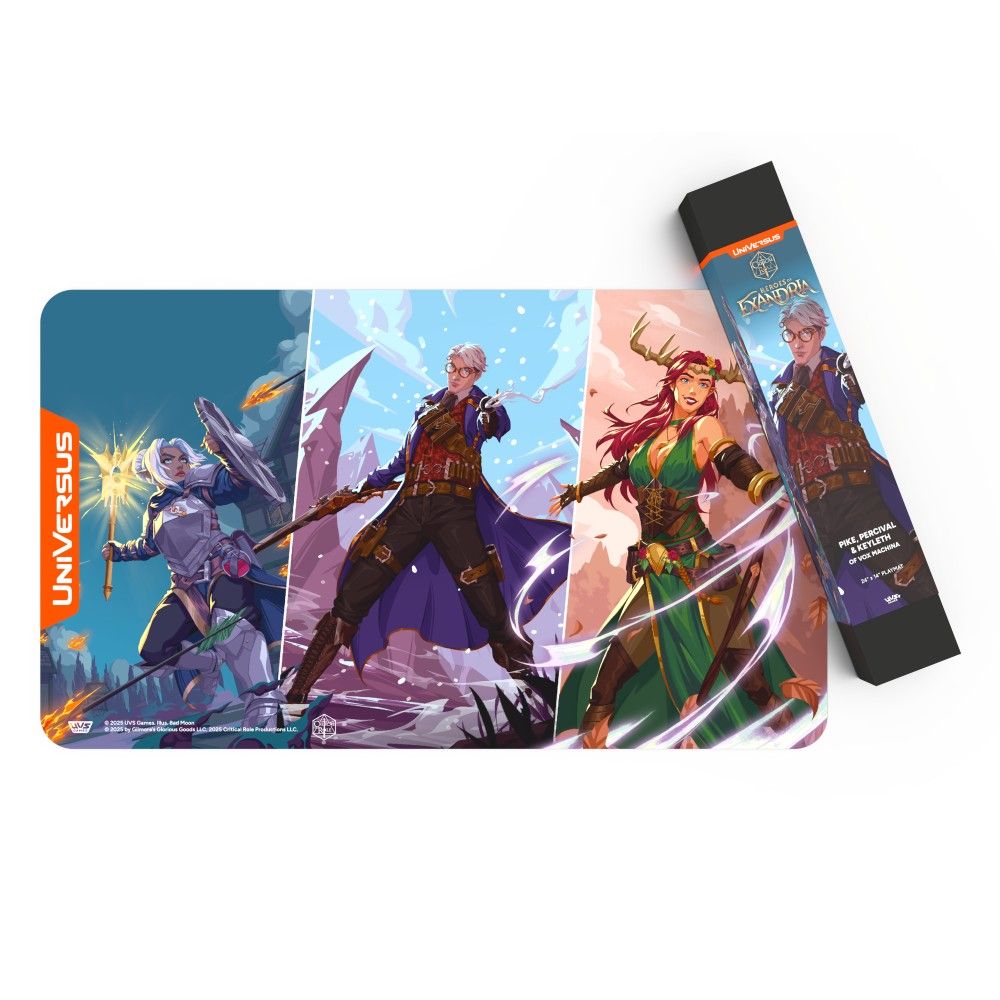 Universus Playmat - Critical Role: Heroes of Exandria (Pike, Percival, and Keyleth)