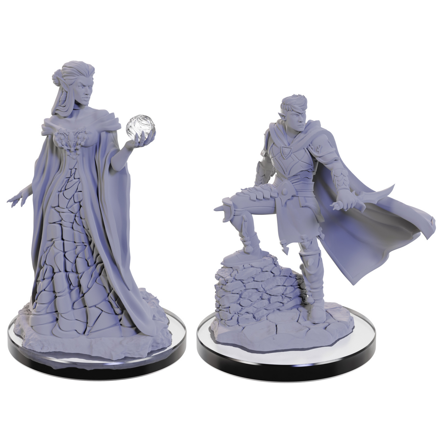 Critical Role Unpainted Miniatures: Xhorhasian Mage & Xhorhasian Prowler