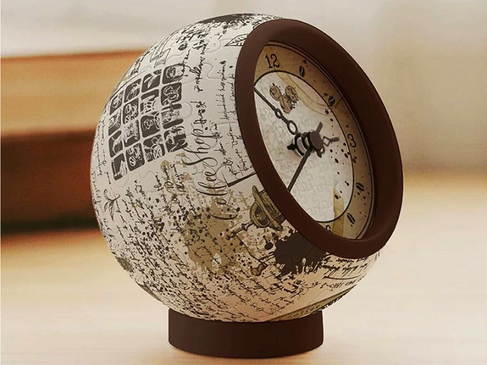 Puzzle Clock: Manuscript Coffee