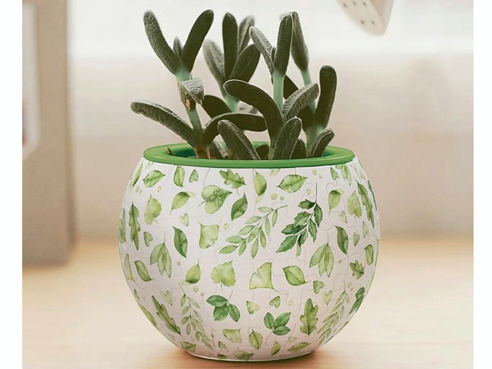 3D Flowerpot: Elegant Green