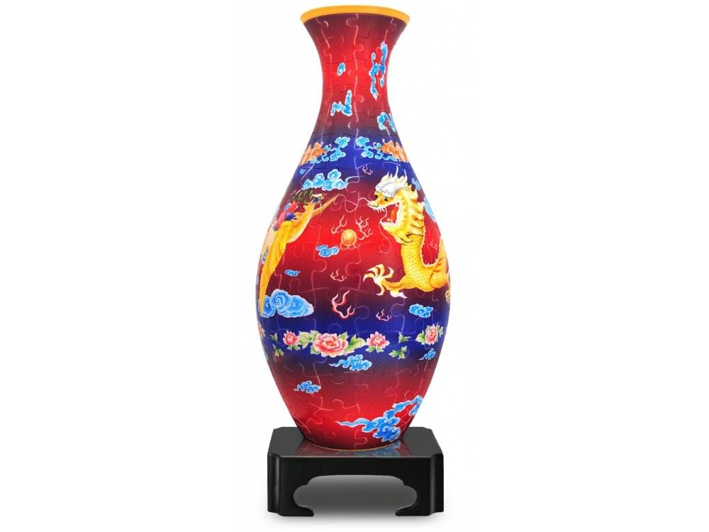 Puzzle Vase: Dragon & Phoenix