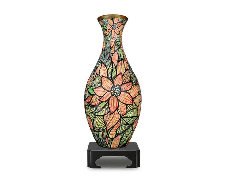 Puzzle Vase: Seamless Flowers