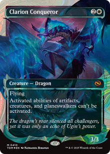 Clarion Conqueror (Showcase Halo Foil) (Japanese) [Tarkir: Dragonstorm]