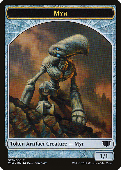 Myr // Pentavite Double-Sided Token [Commander 2014 Tokens]
