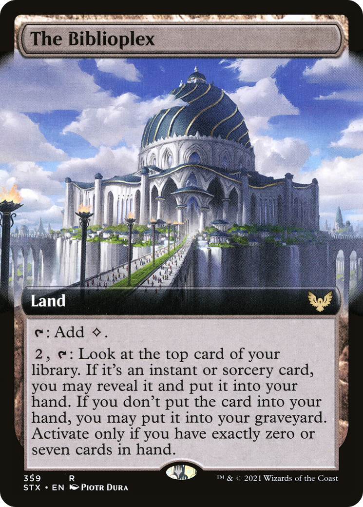 The Biblioplex (Extended Art) [Strixhaven: School of Mages]