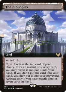 The Biblioplex (Extended Art) [Strixhaven: School of Mages]