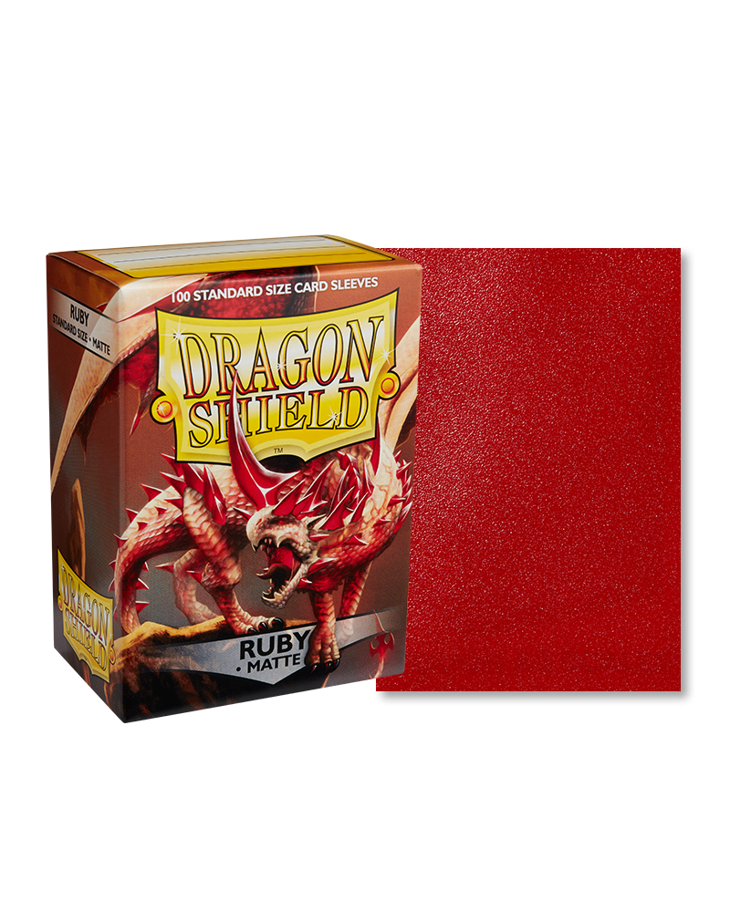 Dragon Shield: Matte Sleeves (100) Ruby