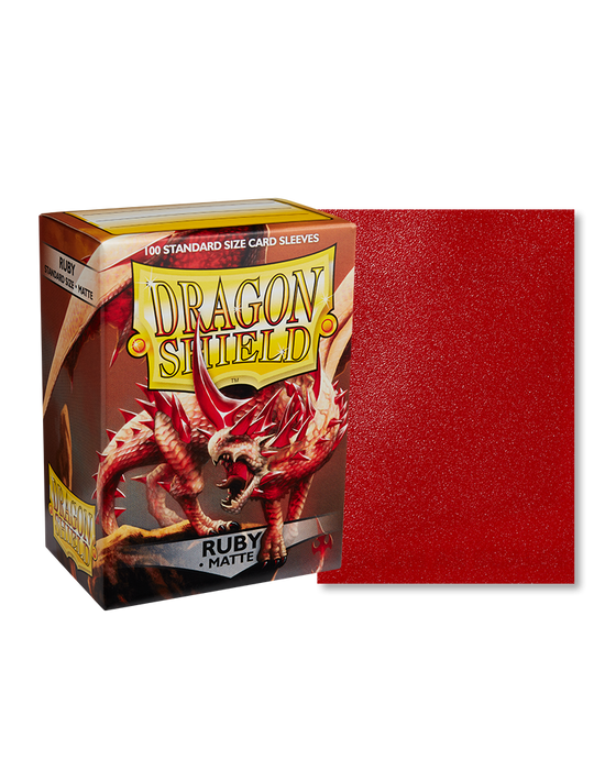 Dragon Shield: Matte Sleeves (100) Ruby