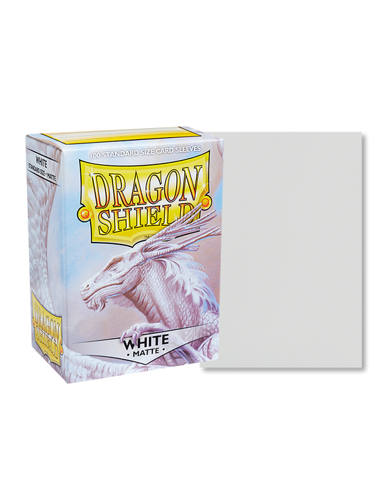 Dragon Shield: Matte Sleeves (100) White