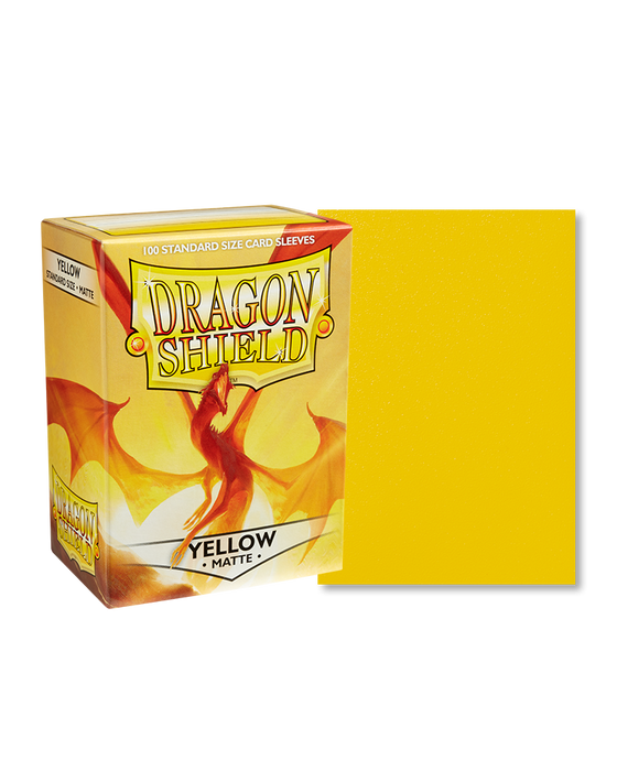 Dragon Shield: Matte Sleeves (100) Yellow