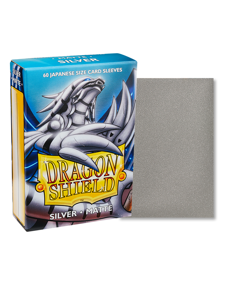 Dragon Shield: Matte Sleeves (60) Silver