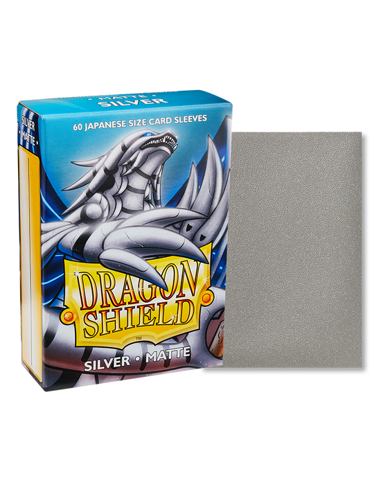 Dragon Shield: Matte Sleeves (60) Silver
