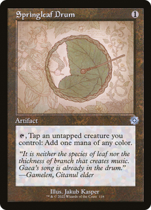 Springleaf Drum (Retro Schematic) [The Brothers' War Retro Artifacts]