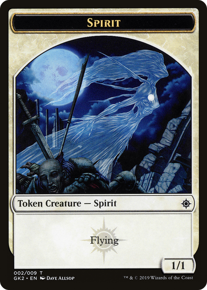 Spirit (002) // Spirit (010) Double-Sided Token [Ravnica Allegiance Guild Kit Tokens]