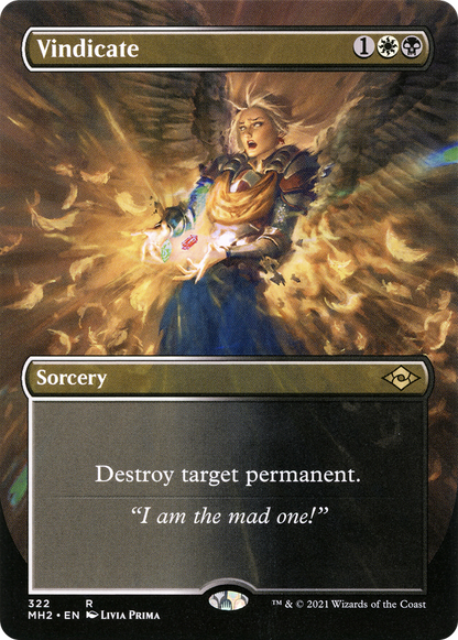Vindicate (Borderless Alternate Art) [Modern Horizons 2]