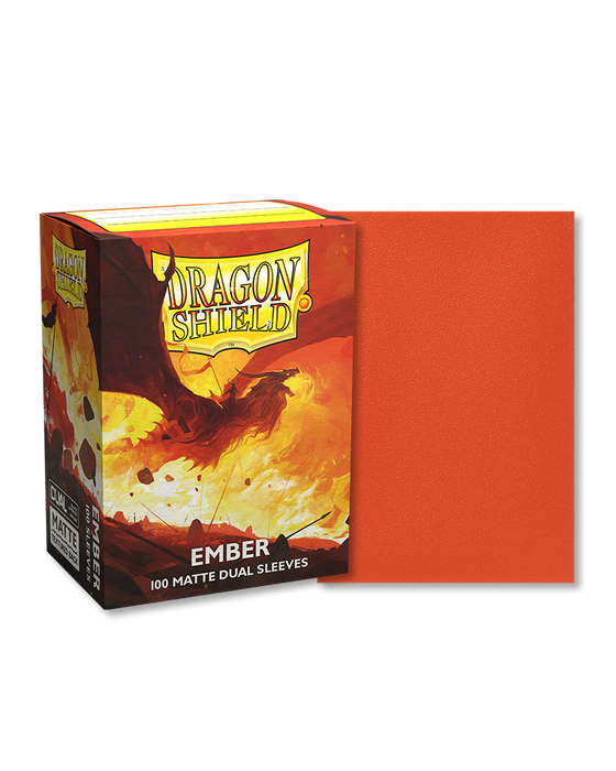 Dragon Shield: Dual Matte Sleeves (100) Ember