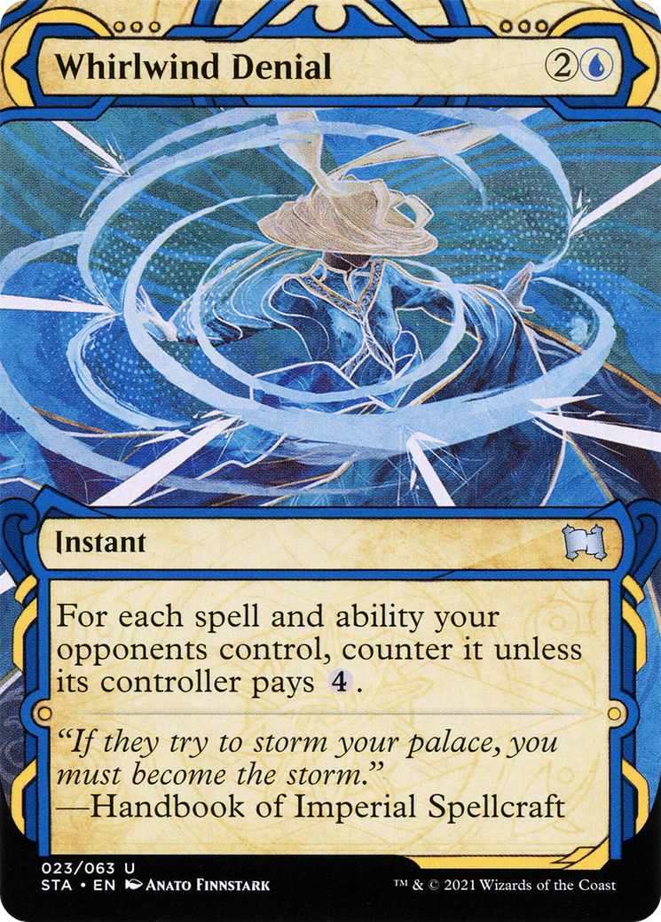 Whirlwind Denial (STA-023) - Strixhaven Mystical Archive: (Showcase) (Borderless)
