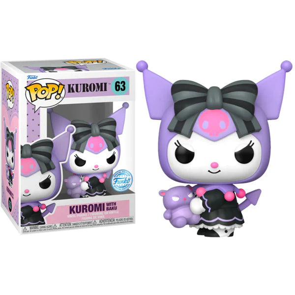 Funko: Sanrio - Kuromi with Baku 63 Pop!