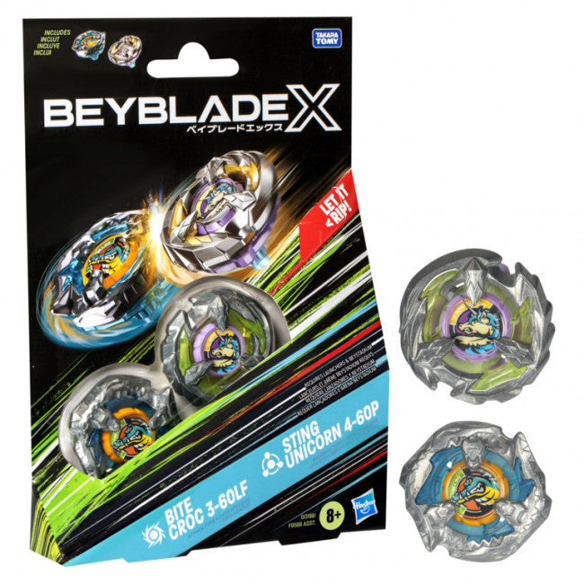 Beyblade X - Dual Pack - Bite Croc & Sting Unicorn