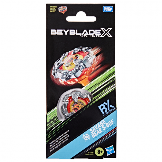 Beyblade X: Savage Bear 5-60F BX Booster Pack