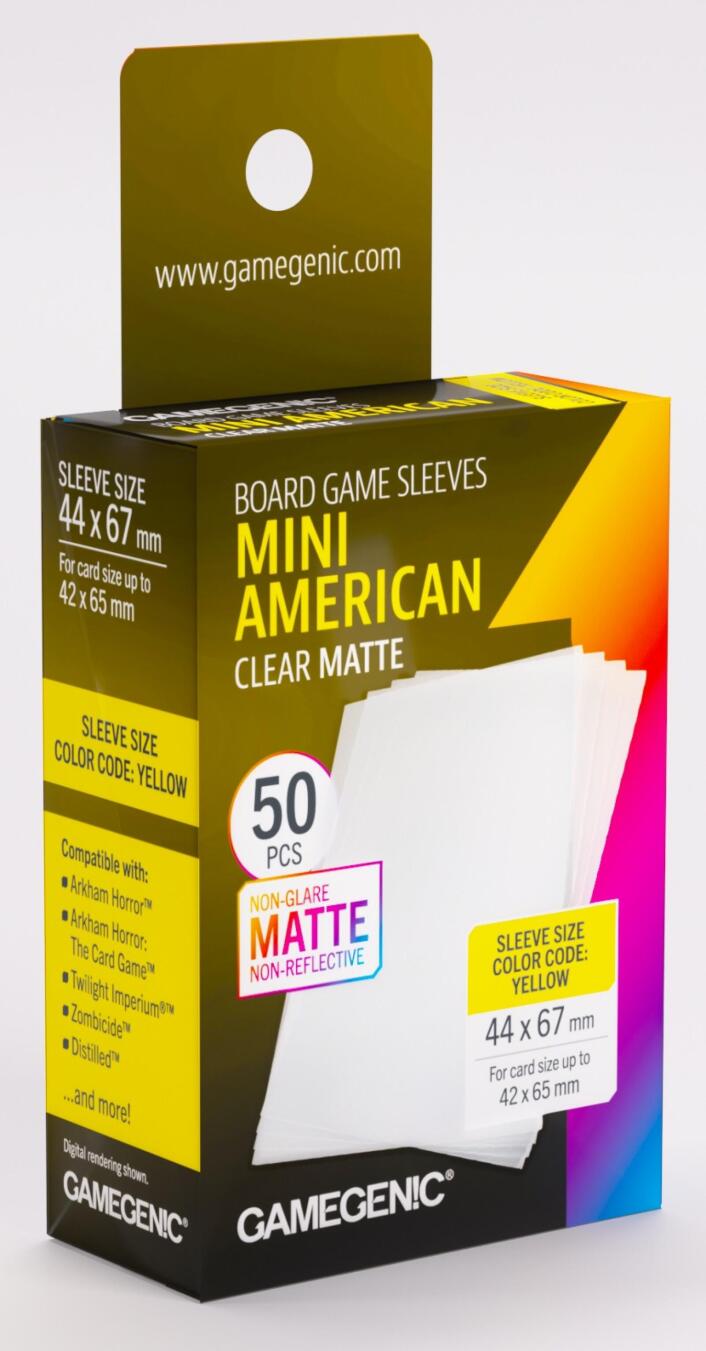 Gamegenic: Matte Board Game Sleeves (44x67mm)