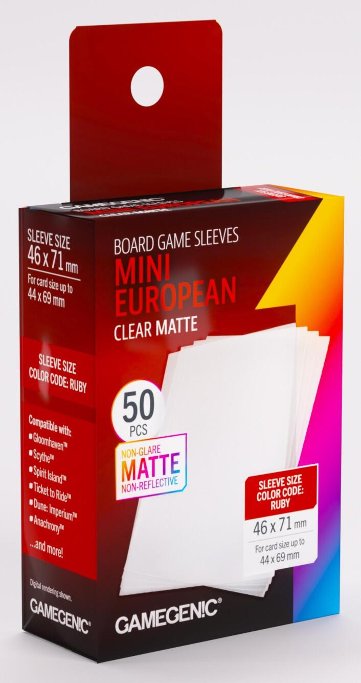 Gamegenic: Matte Board Game Sleeves (46x71mm)
