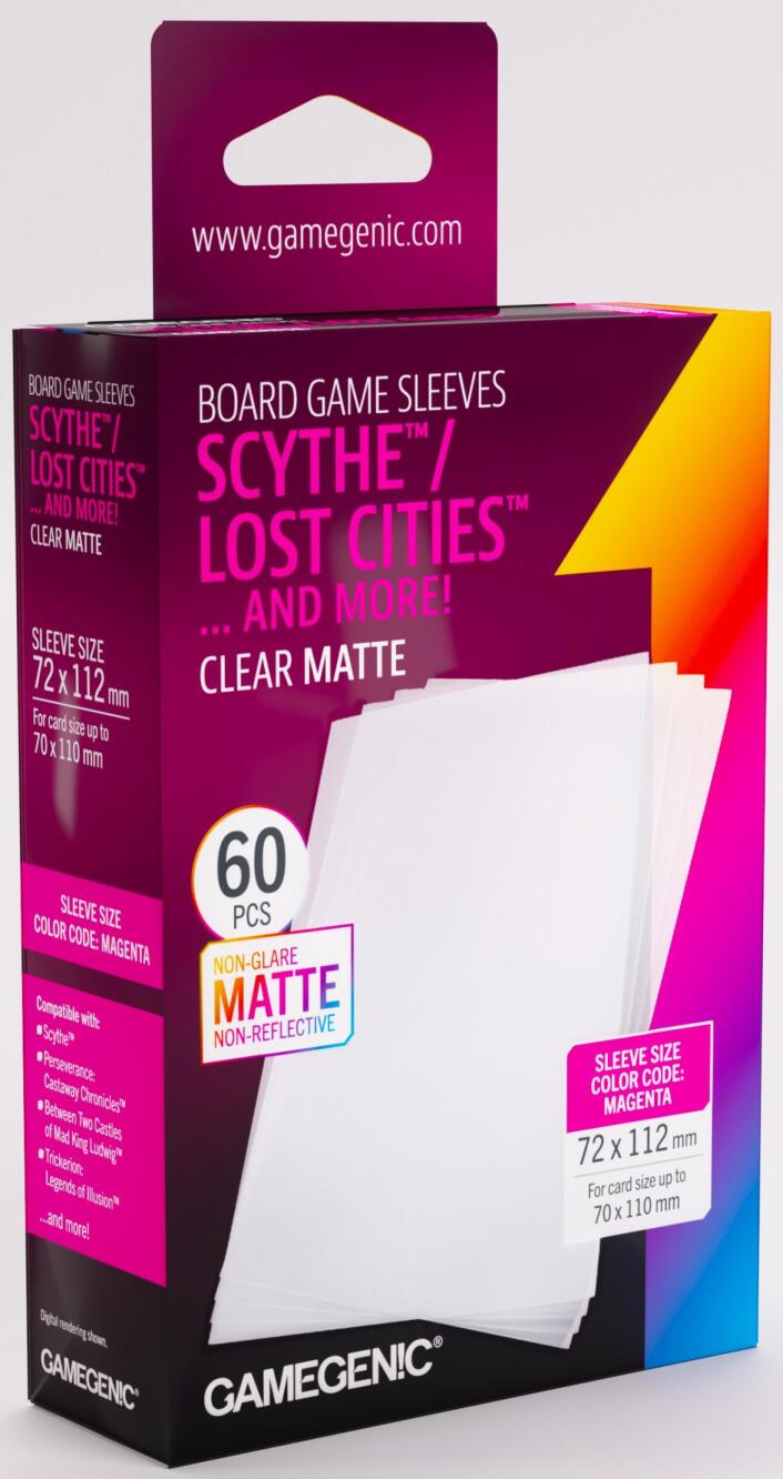 Gamegenic: Matte Board Game Sleeves: (72mm x 112mm) (60)