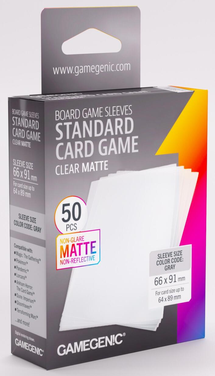 Gamegenic: Matte Board Game Sleeves (66x91mm)