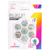 Gamegenic: Embraced Series RPG Dice - Green Skull