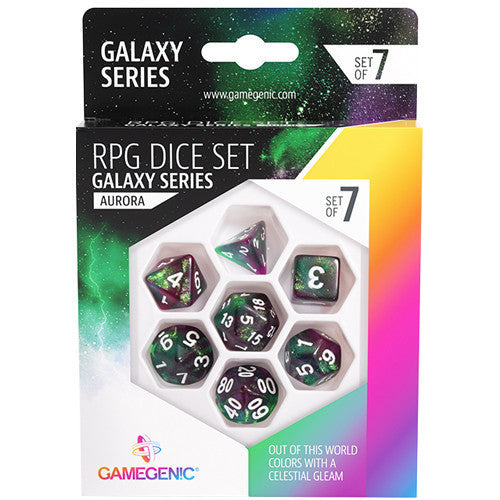 Gamegenic: Galaxy Series RPG Dice - Aurora