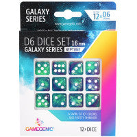 Gamegenic: Galaxy Series Dice 16mm D6 - Neptune