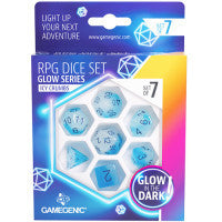 Gamegenic: Glow Series RPG Dice - Icy Crumb